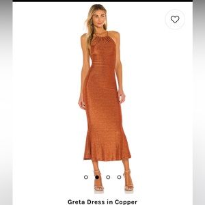 Misha Greta dress in copper